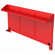 Modular Tool Storage 52 In. W Standard Duty Red Mobile Workbench Cabinet with Pegboard