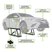 5000TL Portable Car Lift with 110V Power Unit Included